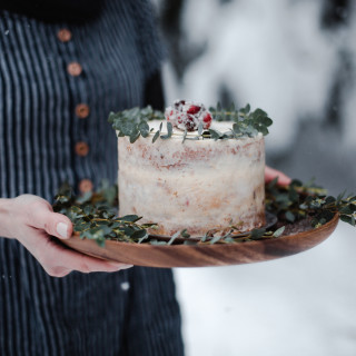 cranberry orange cake // a shoot with Woven Magazine and Pyne and Smith Clothiers